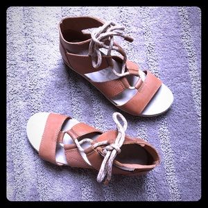 Sorel Torpeda Lace Up Brown Sandal WORN ONCE